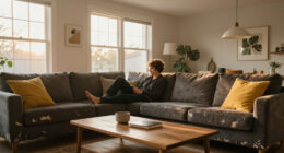 A Dark And Dated Living Room Gets A Dramatic Designer Makeover