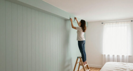 A Structural Beam Was An Eyesore In This Bedroom — She Added Paneling To Disguise It