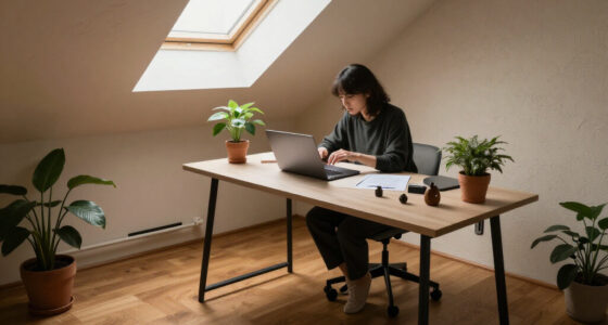 Her Home Office Is In An Unexpected Location — Now It's Clutter-Free