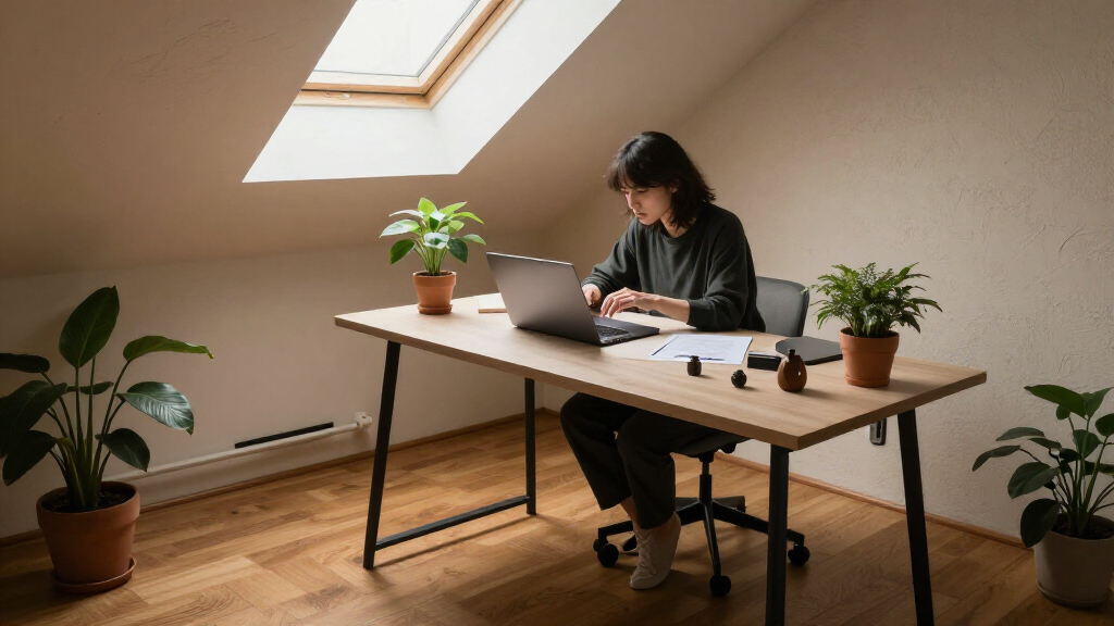 Her Home Office Is In An Unexpected Location — Now It's Clutter-Free