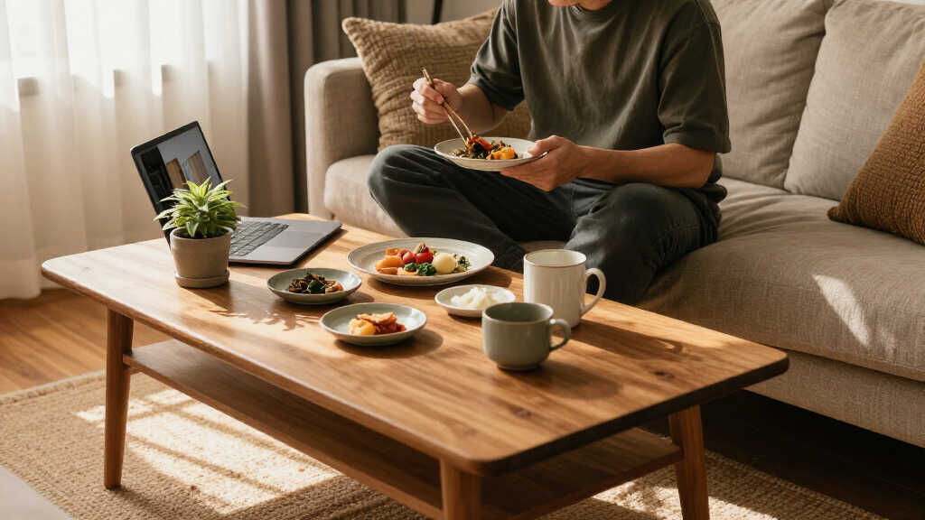 I Ate Meals At My Coffee Table For Years, Until I Found Article’s New Small-Space Dining Table