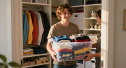 My Parents Just Showed Me The Perfect Solution For Decluttering A Closet