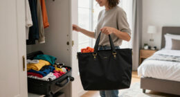This Quince Expandable Tote Holds Everything My Suitcase Can’t On Flights