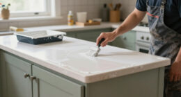 90S Countertops Look Completely Different After A Kitchen Got A Paint Redo
