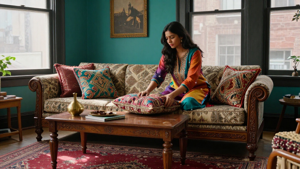 A Jewel-Toned Chicago Home Inspired By Pakistani Culture