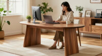 Don't Put Your Desk Against The Wall — This 'Bean Desk' Is How The Design Crowd Is Making The Most Of Their Small-ish Spaces