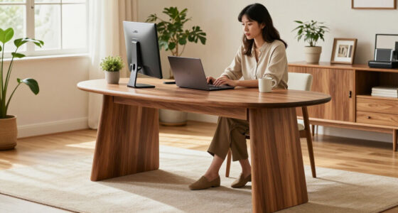 Don't Put Your Desk Against The Wall — This 'Bean Desk' Is How The Design Crowd Is Making The Most Of Their Small-ish Spaces