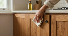 Put Down The Gel And Paint: Update Plain Cabinets With An Oil Solution
