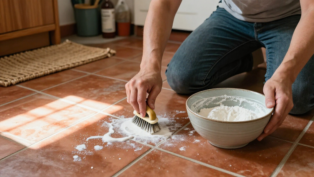 Skip The Vinegar: Easily Clean Floor Grout With 2 Kitchen Staples