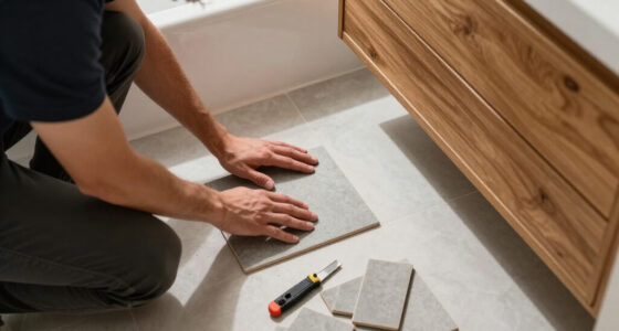The Dunelm Adhesive Floor Tiles That Have Completely Transformed My Bathroom For £86