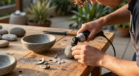 Turn Ordinary River Rocks Into High-End Bowls With An Impressive DIY