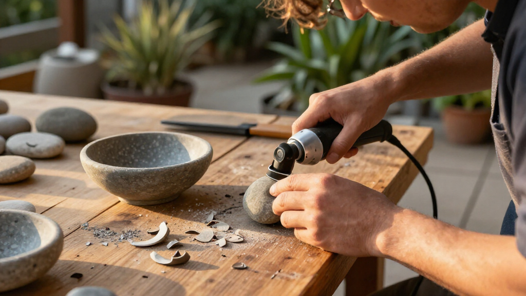 Turn Ordinary River Rocks Into High-End Bowls With An Impressive DIY